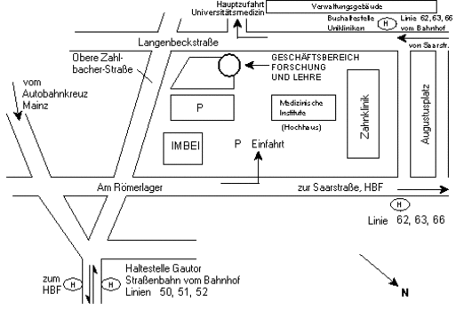 Bild Lageplan Dekanat