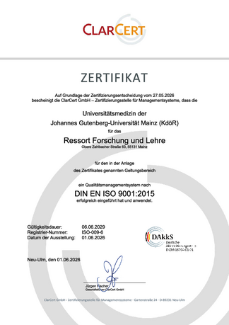 ClarCert Zertifikat 2026
